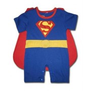 Newborn Superman 2 Pcs Outfit (Removable Cape & Half Legs)